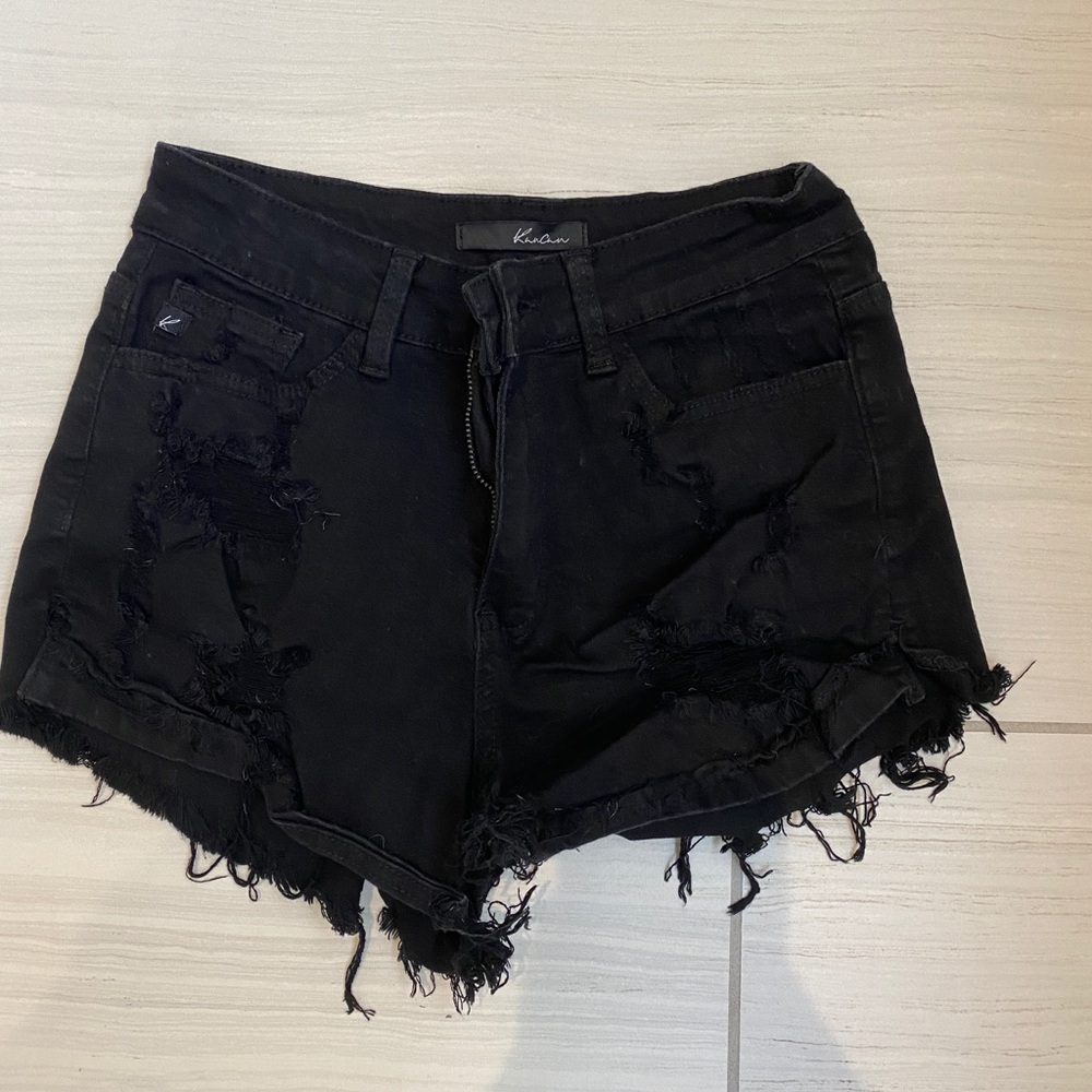 KanCan Black jean shorts